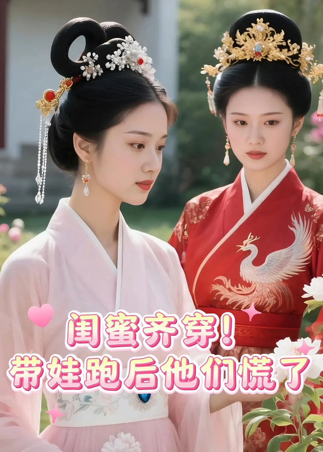 闺蜜齐穿！带娃跑后他们慌了